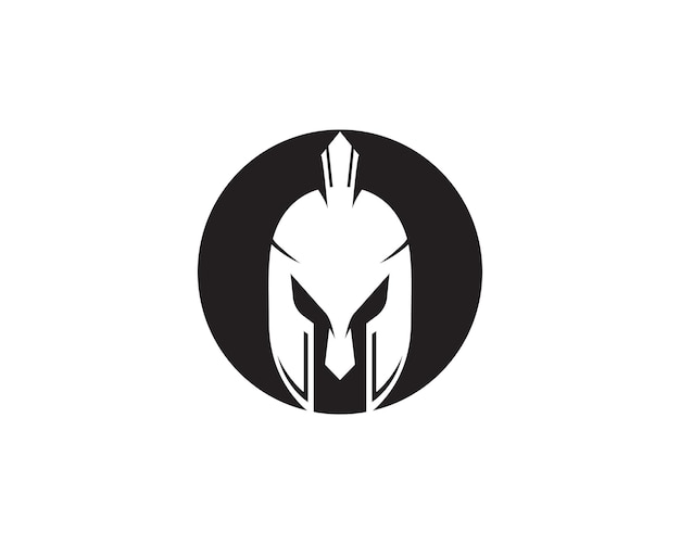 Vector spartan helmet logo template