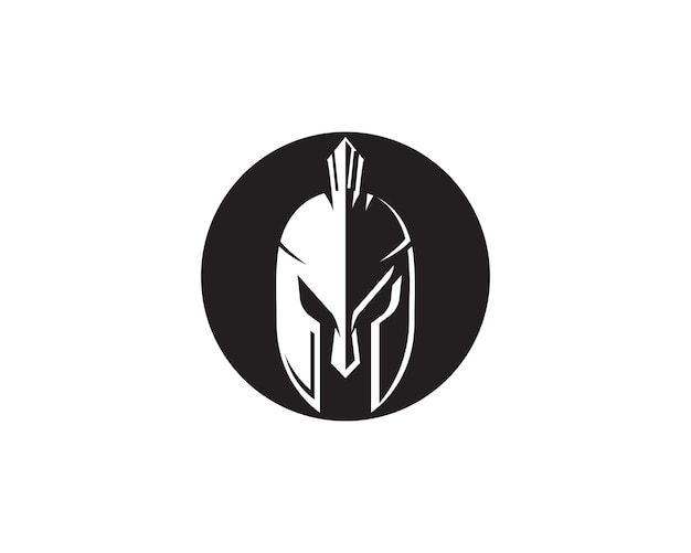 Spartan helmet logo template