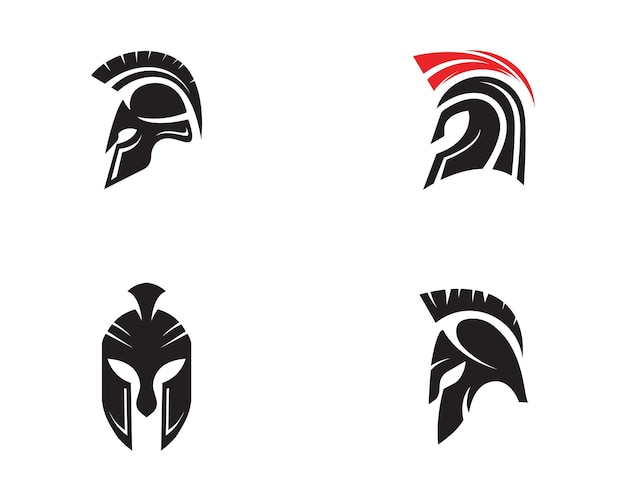 Spartan helmet logo template