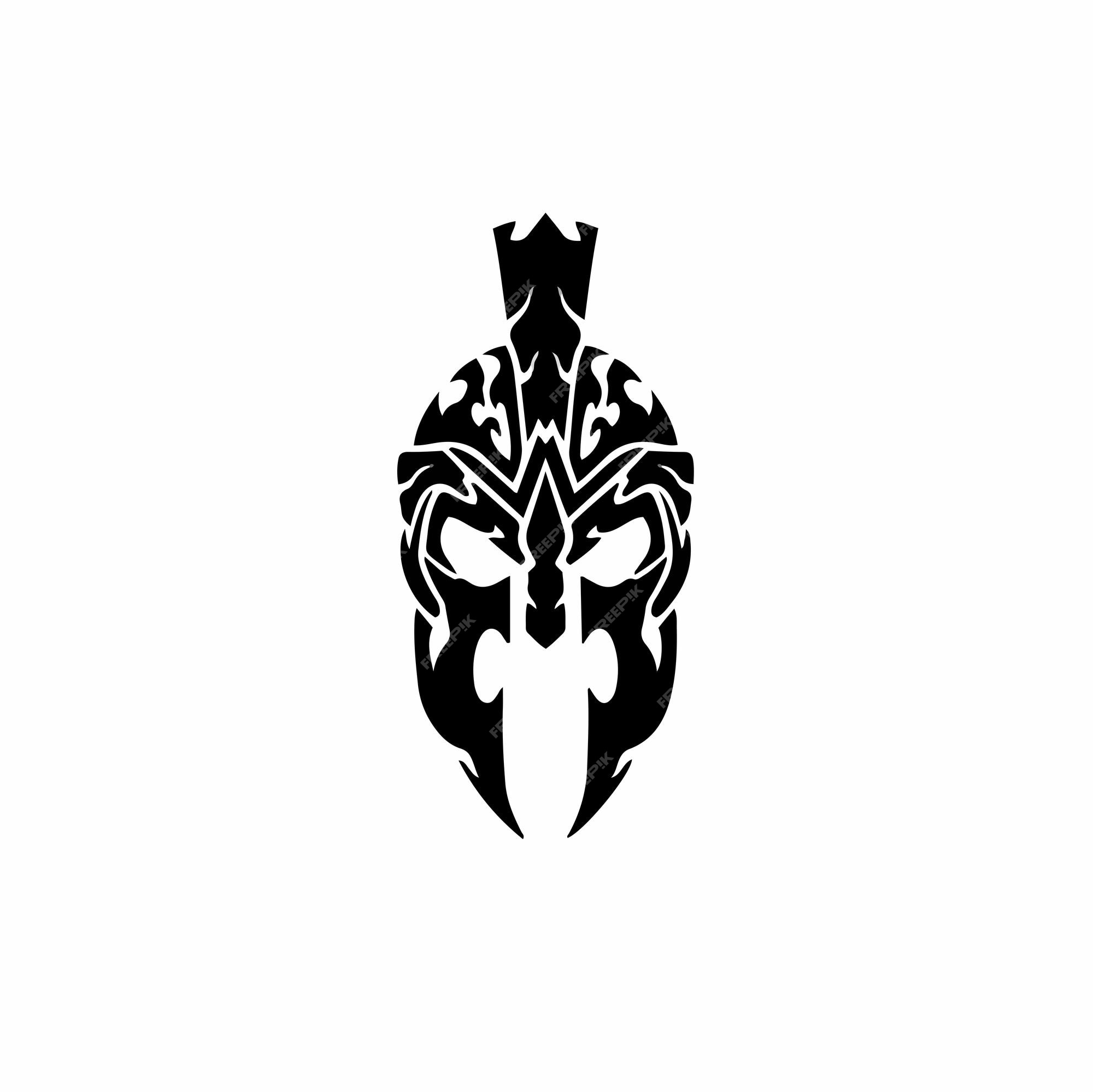 Premium Vector  Spartan tattoo illustration