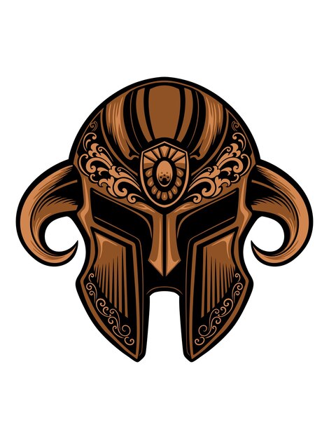 Spartan Helmet Vector
 Premium Vector