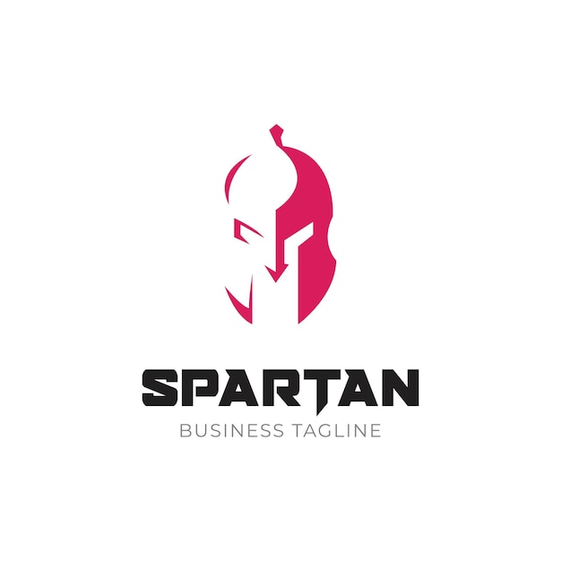 Concetto di design del logo spartano
