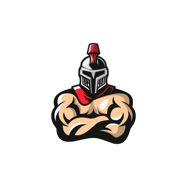 Spartan logo design illustration