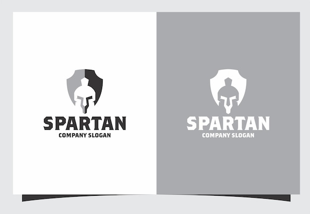 Vettore design del logo spartano