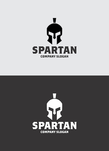 Vettore design del logo spartano