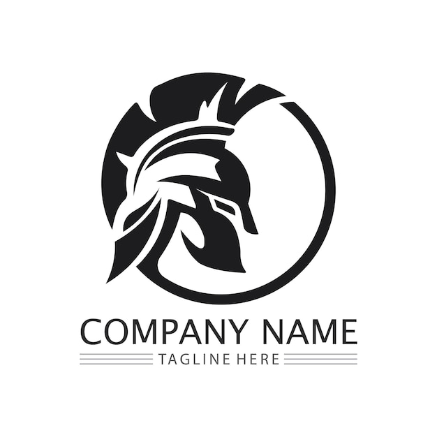 Spartan logo icon designs vector