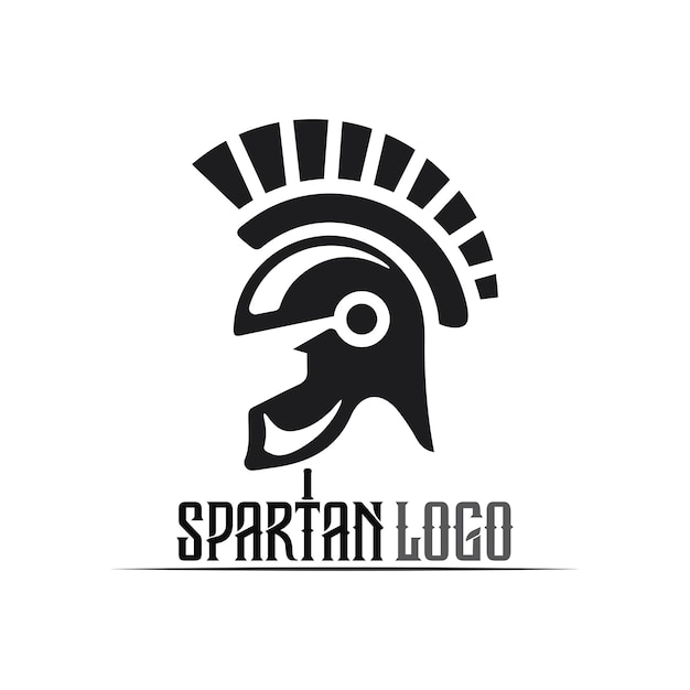 L'icona del logo spartano progetta il vettore