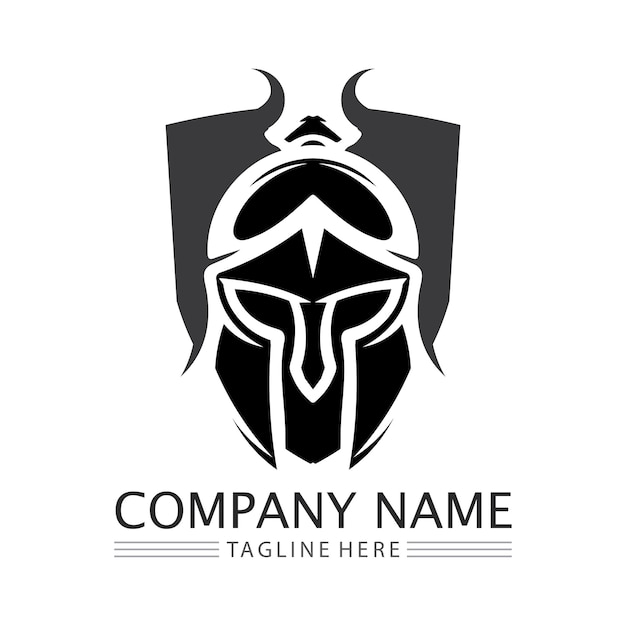 Icon Line Set Spartan Warrior Logo Design Template, 59% OFF