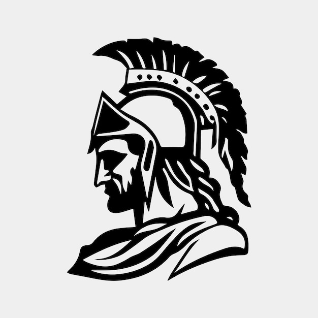 Spartan logo vector design elements spartan helmet symbol