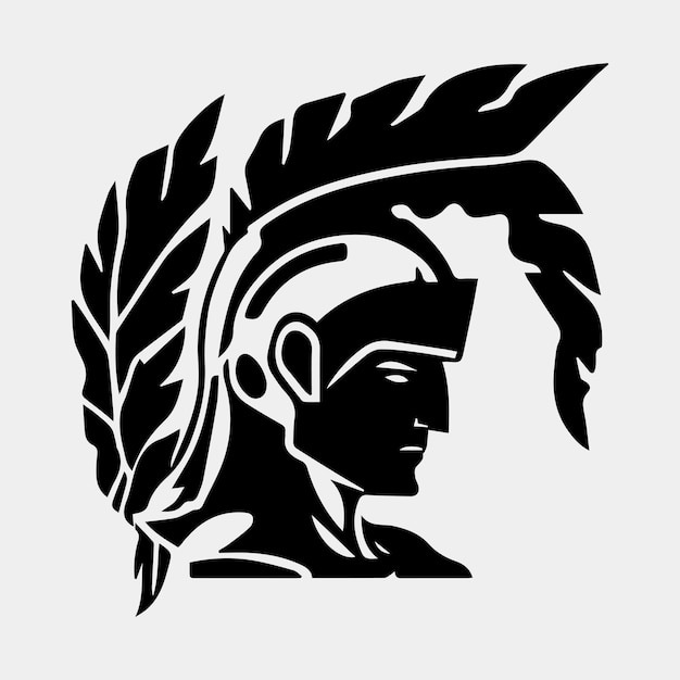 Spartan logo vector design elements spartan helmet symbol