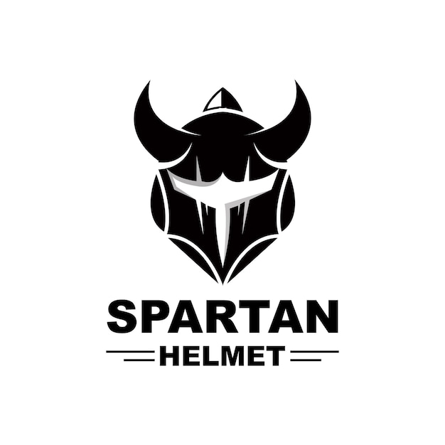 Spartan LogoVector Viking Barbarian War Helm Ontwerp Product Merk Illustratie