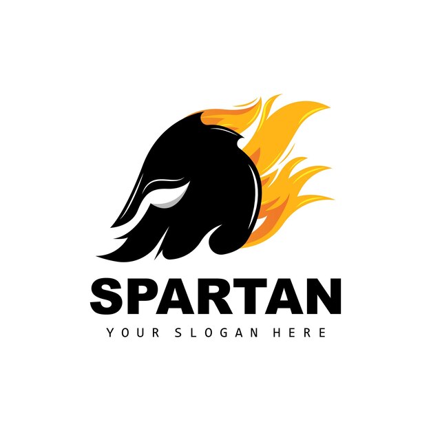 Spartan LogoVector Viking Barbarian War Helmet Design Product Brand Illustration