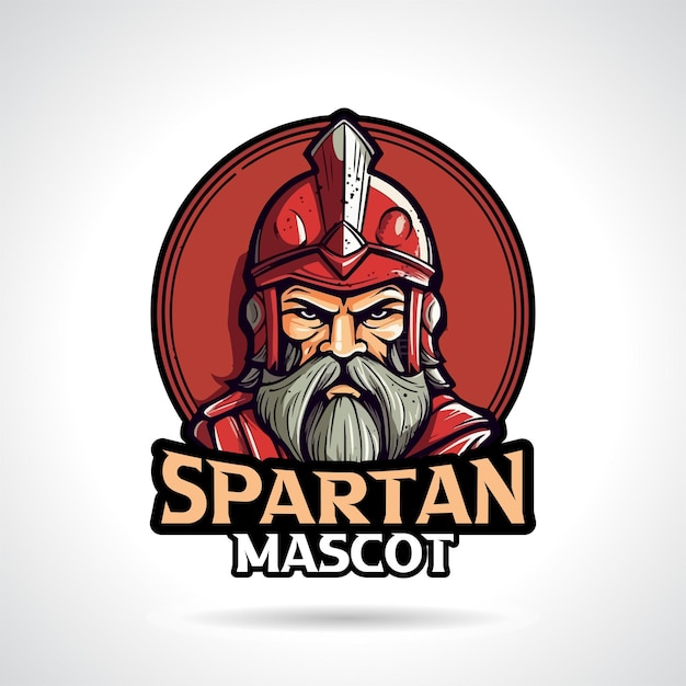 Дизайн Логотипа Спартанский Талисман Спартанский Вектор