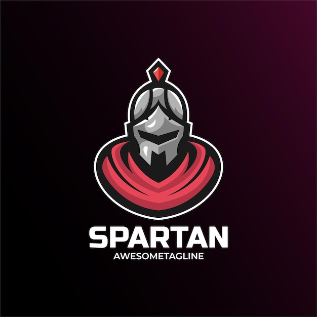 Spartan mascot logo design