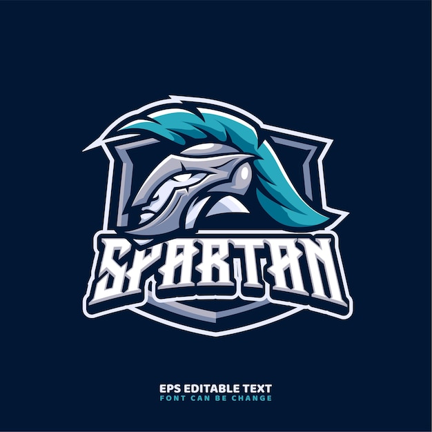 Spartan Mascot Logo Template for esport and Sport Logo team