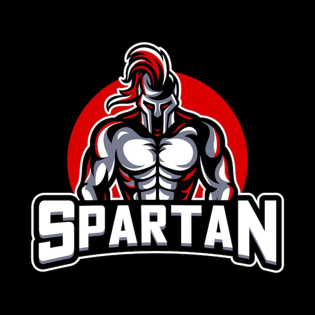 Logo mascotte spartano