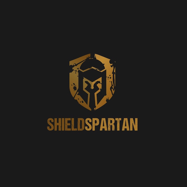 spartan shield defense helmet warrior logo