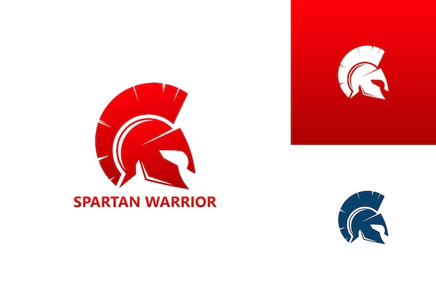 Spartan warrior logo template design vector, emblem, design concept, creative symbol, icon