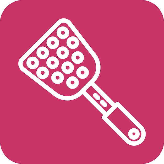 Vector spatula icon style