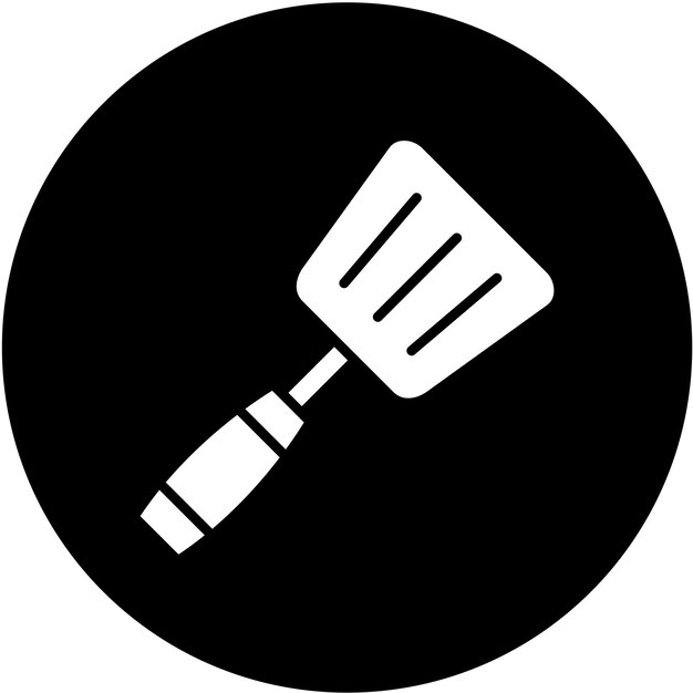 Vector spatula icon style