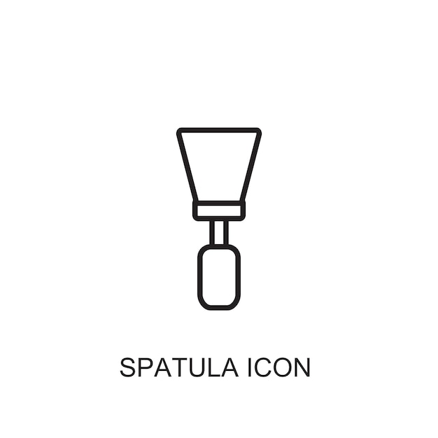 Spatula vector icon icon