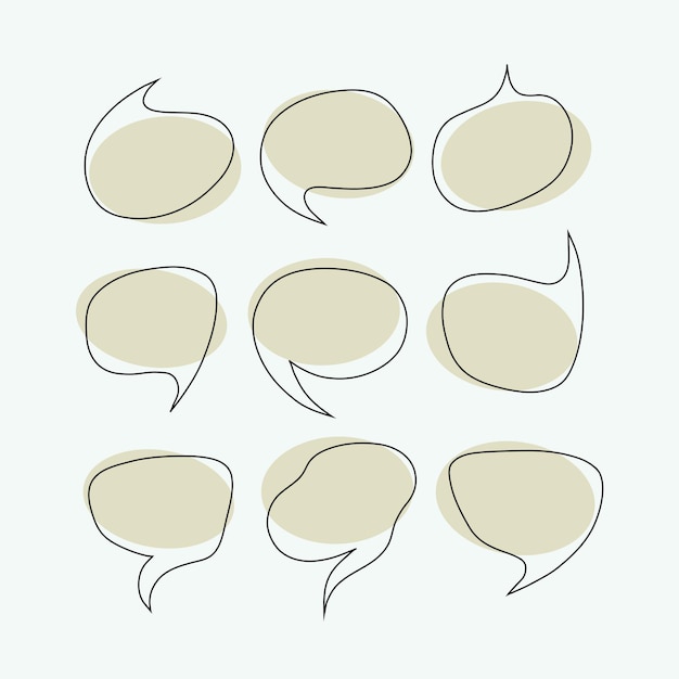 Speak bubbles vector