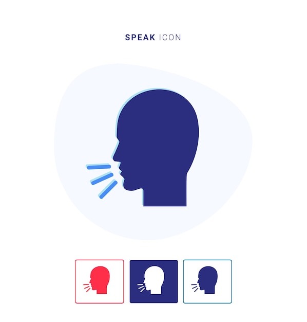 Speak icon premium vector Premium Vector