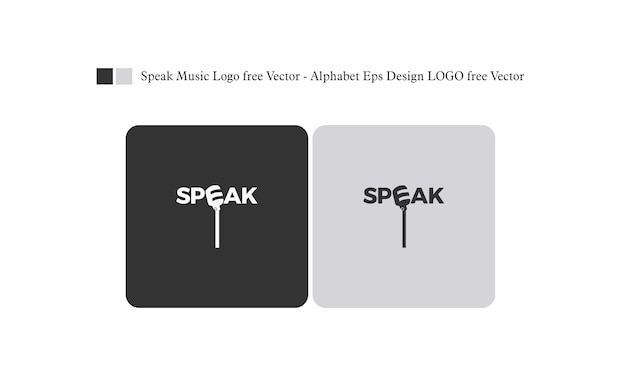 벡터 speak music 로고 무료 벡터 알파벳 eps 디자인 로고 무료 벡터