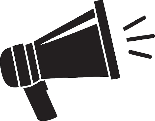 Speak up with a bold announcement megaphone icon