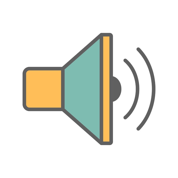 Vector speaker icon vector template trendy collection flat design