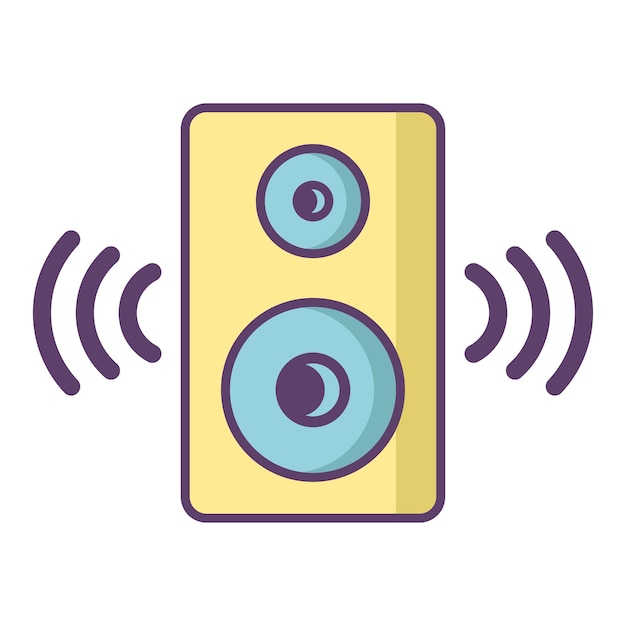 Speaker icon vector on trendy design