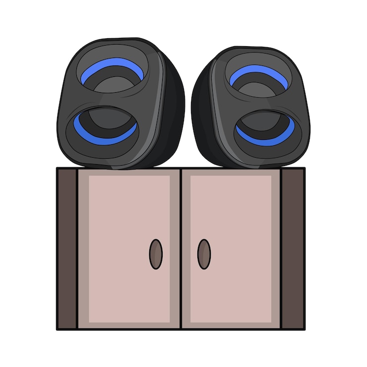Vector speaker illustration