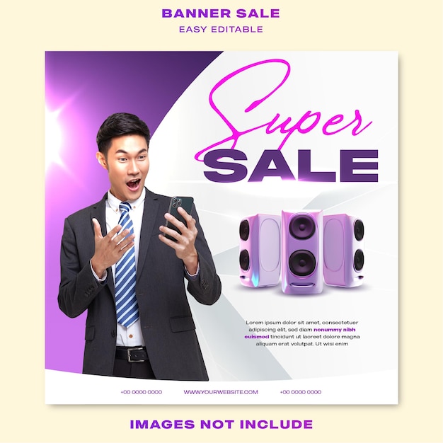 speaker sale template