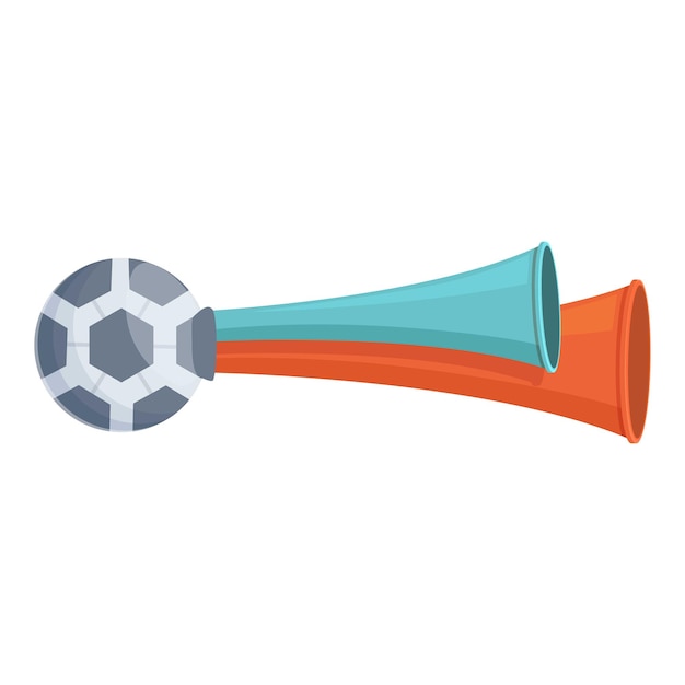 Vector speaker vuvuzela icon cartoon vector soccer horn sound match