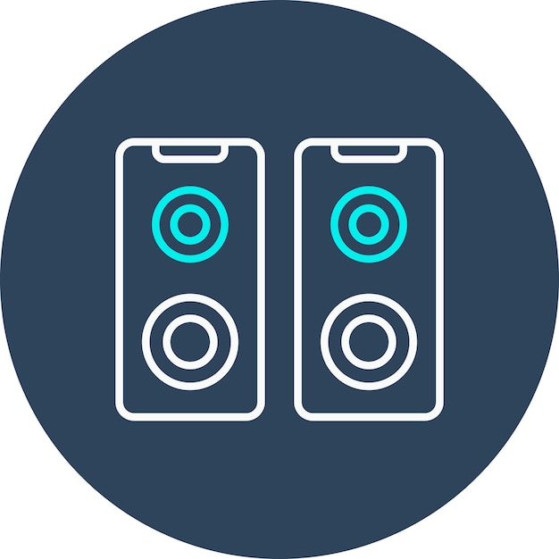 Speakers vector icon Can be used for Computer and Hardware iconset