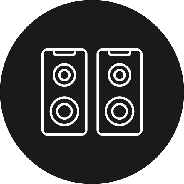 Speakers vector icon can be used for computer and hardware iconset