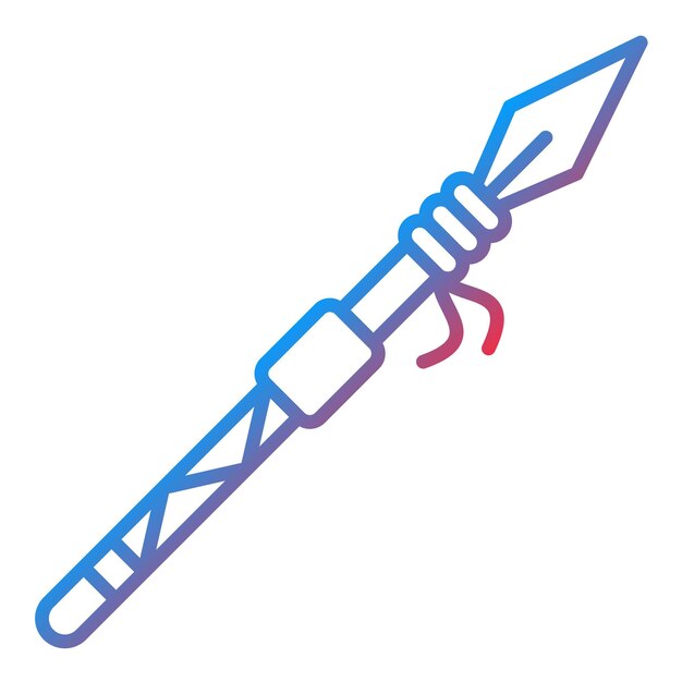 Spear icon vector image can be used for medieval