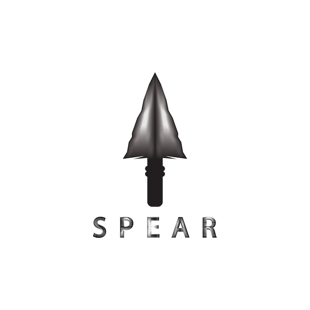 Vector spear logo icon vector illustration designhead spear logo vintage illustration design vector