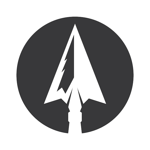 Векторное изображение значка логотипа копья