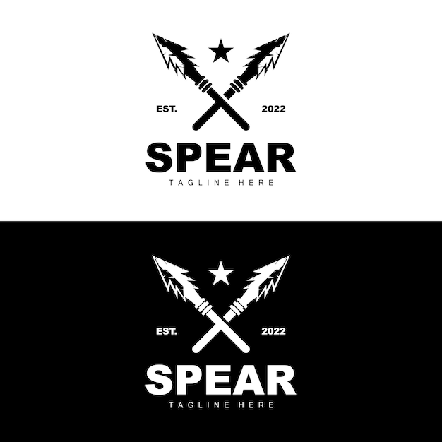 Spear Logo Long Range Throwing Weapon Target Icon Design Product And Company Brand Icon Illustration