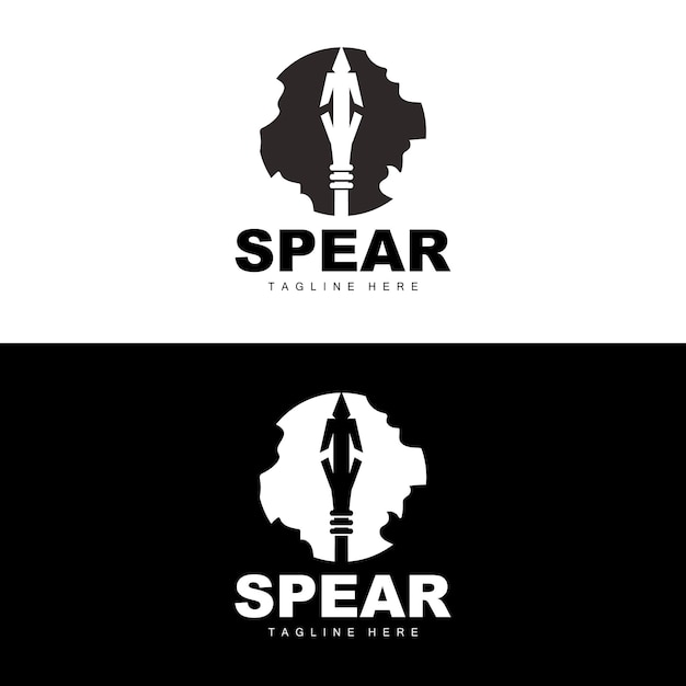 Spear Logo Long Range Throwing Weapon Target Icon Design Product And Company Brand Icon Illustration