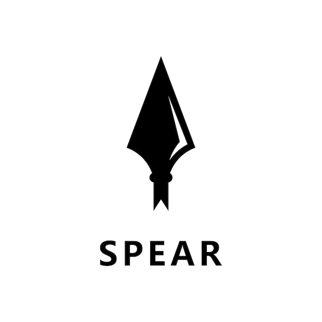 Spear logo vector design template