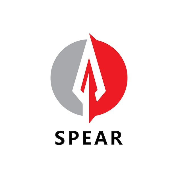 Spear logo vector design template