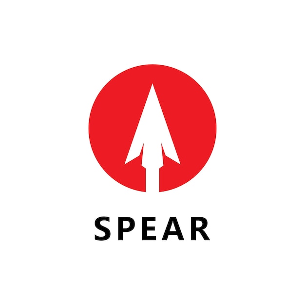 Spear logo vector design template