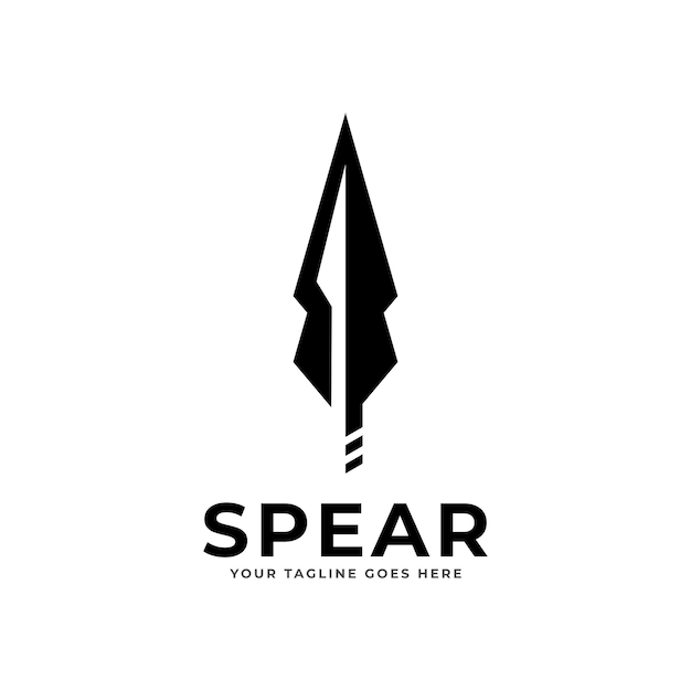 Vector spear logo vector design template