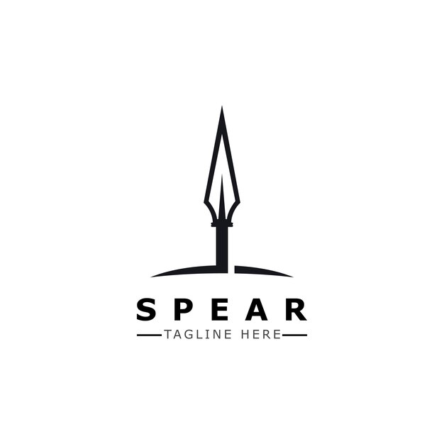 Spear vector illustration icon template design