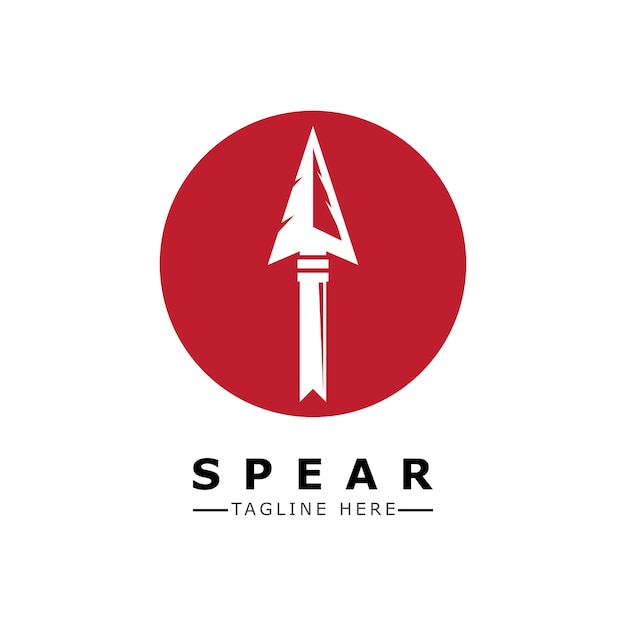 Spear vector illustration icon Template design