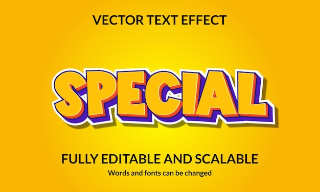 Speciaal bewerkbaar 3D-tekststijleffect