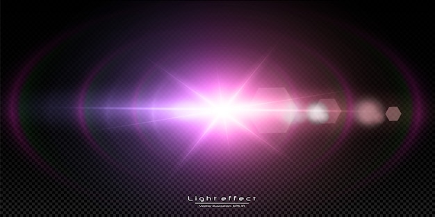 Speciaal lens flare lichteffect.