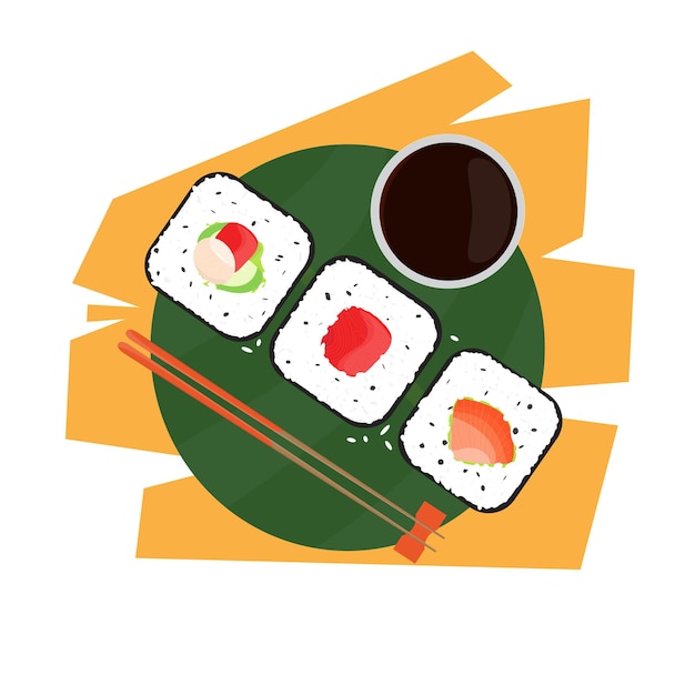 Vector speciaal sushi-vectorontwerp